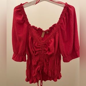 Anthropologie Top Dark Pink